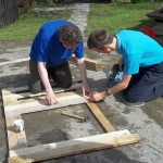 Building a fencing panel